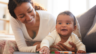 NFP Mom and Happy Baby Smiling