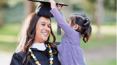 NFP Mom College Graduate and Baby