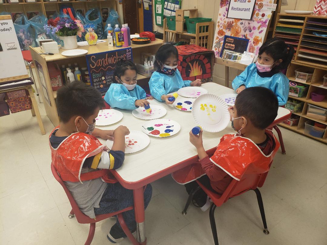 Johnson & Johnson volunteers provided classroom activities aligned with books they read virtually to preschoolers